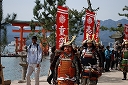 The samurai's procession